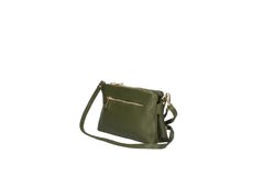Griselda-Genuine Leather Crossbody Bag with Double Compartment – Made in Italy