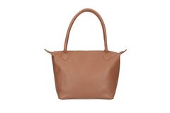 Peony-Genuine Leather Two-Tone Shoulder Bag