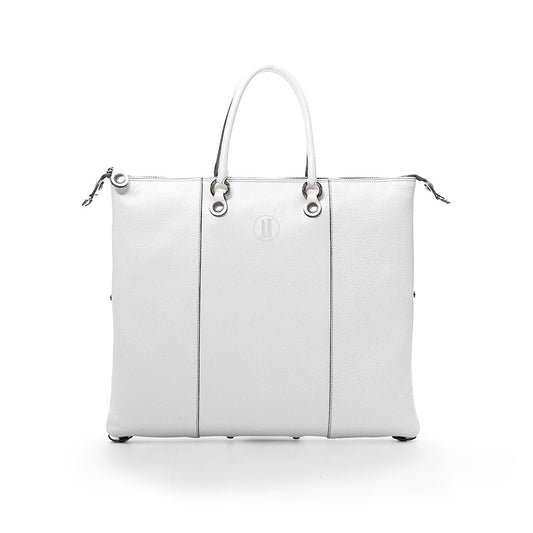 Large Leather Bag White